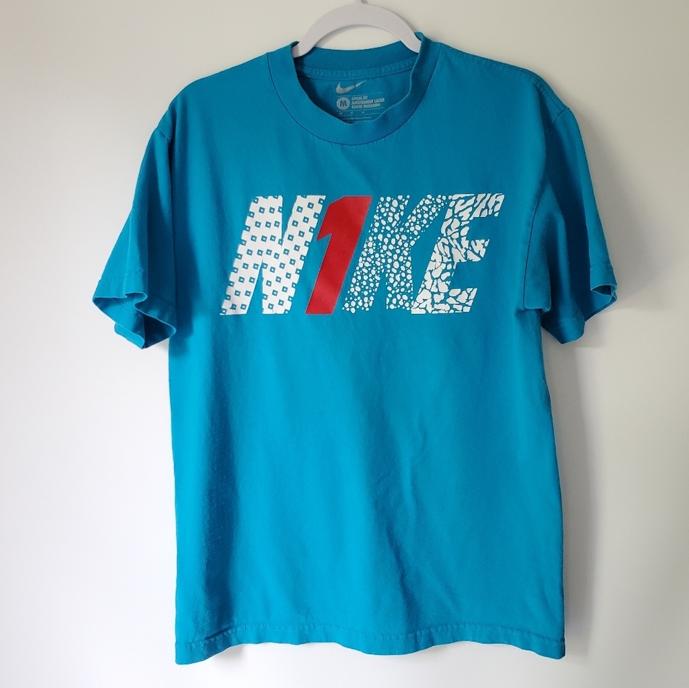 Nike Vintage Cotton Logo Tee Shirt Sz Medium‎